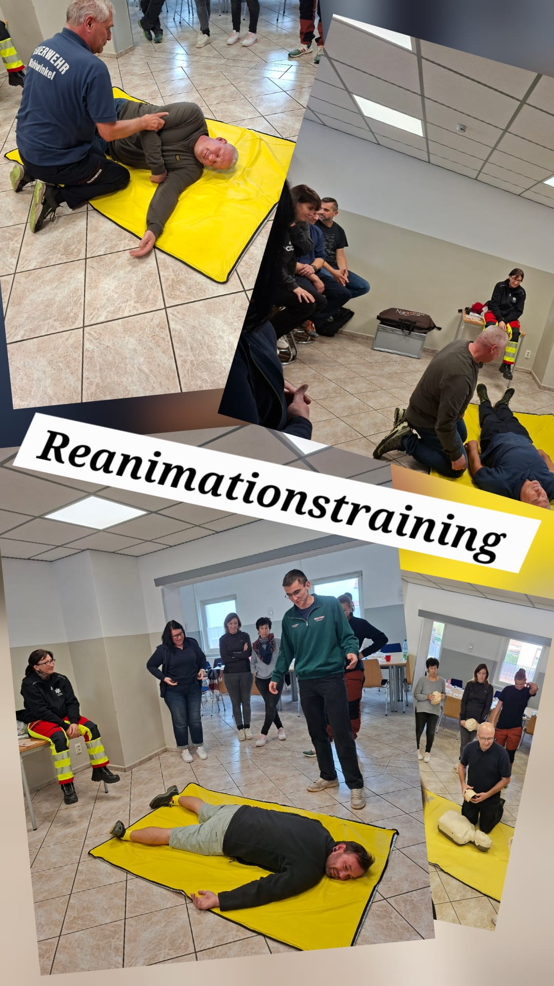 Reanimationstraining in Wahlwinkel – praktische Übungen